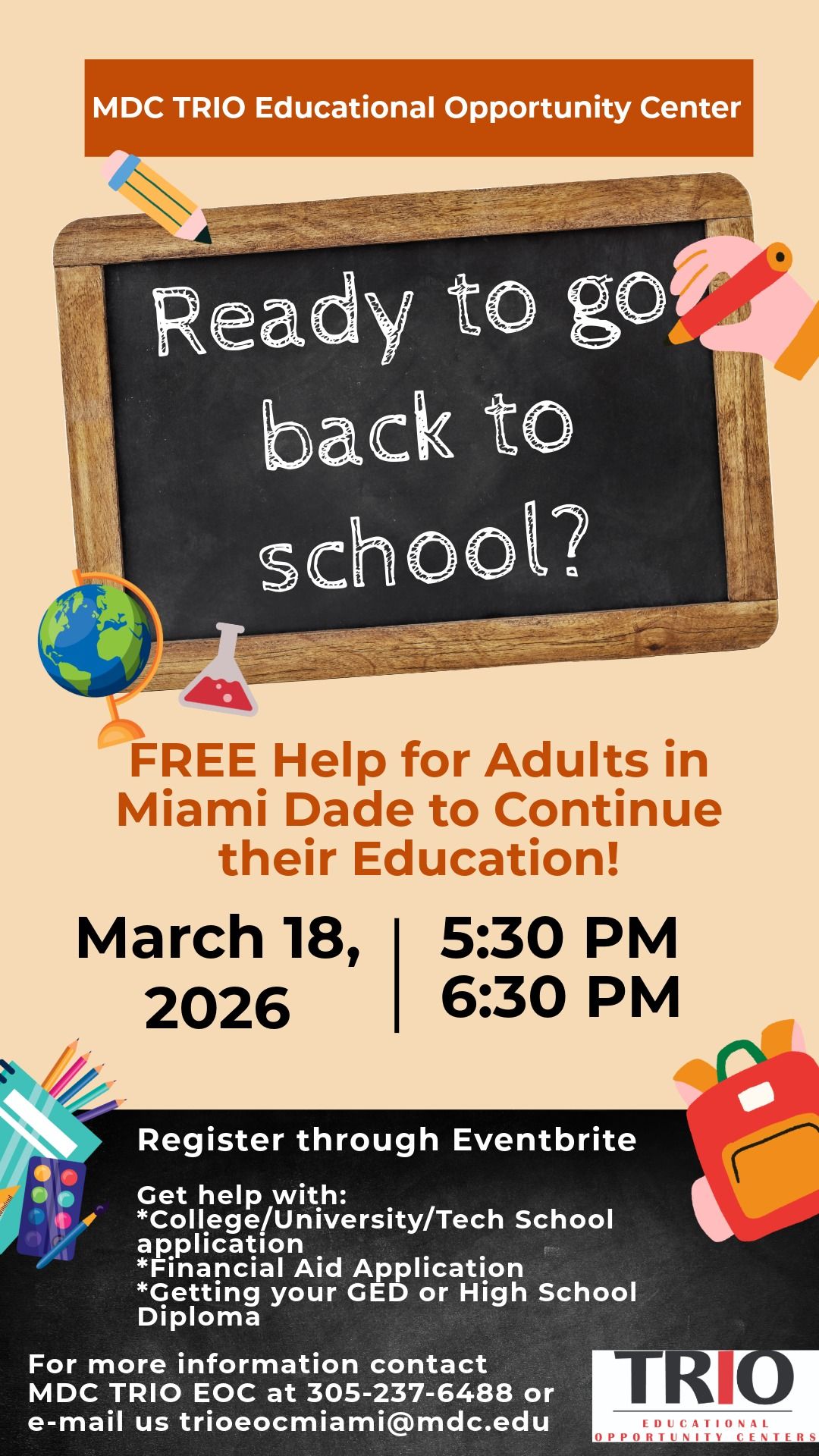 Back to School Event – MDC TRIO EOC